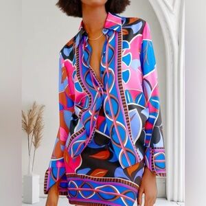 NWT ZARA Multicolor Patterned  Shirt